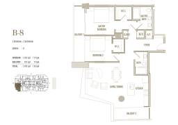 2 Bedroom Model B-8 Unit 5711 