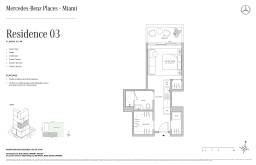 Studio - Residence 03 - Levels 32-40 