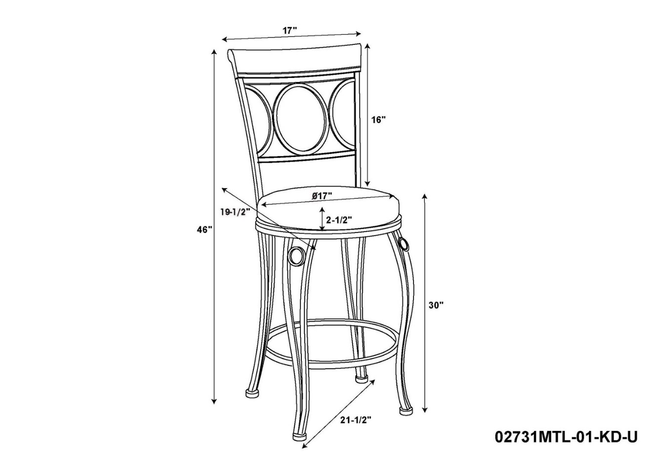 OSGO HOME | Circles Bar Stool